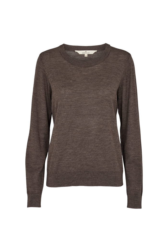 Basic Apparel Vera Sweater Sweaters 354 Brown Mel.
